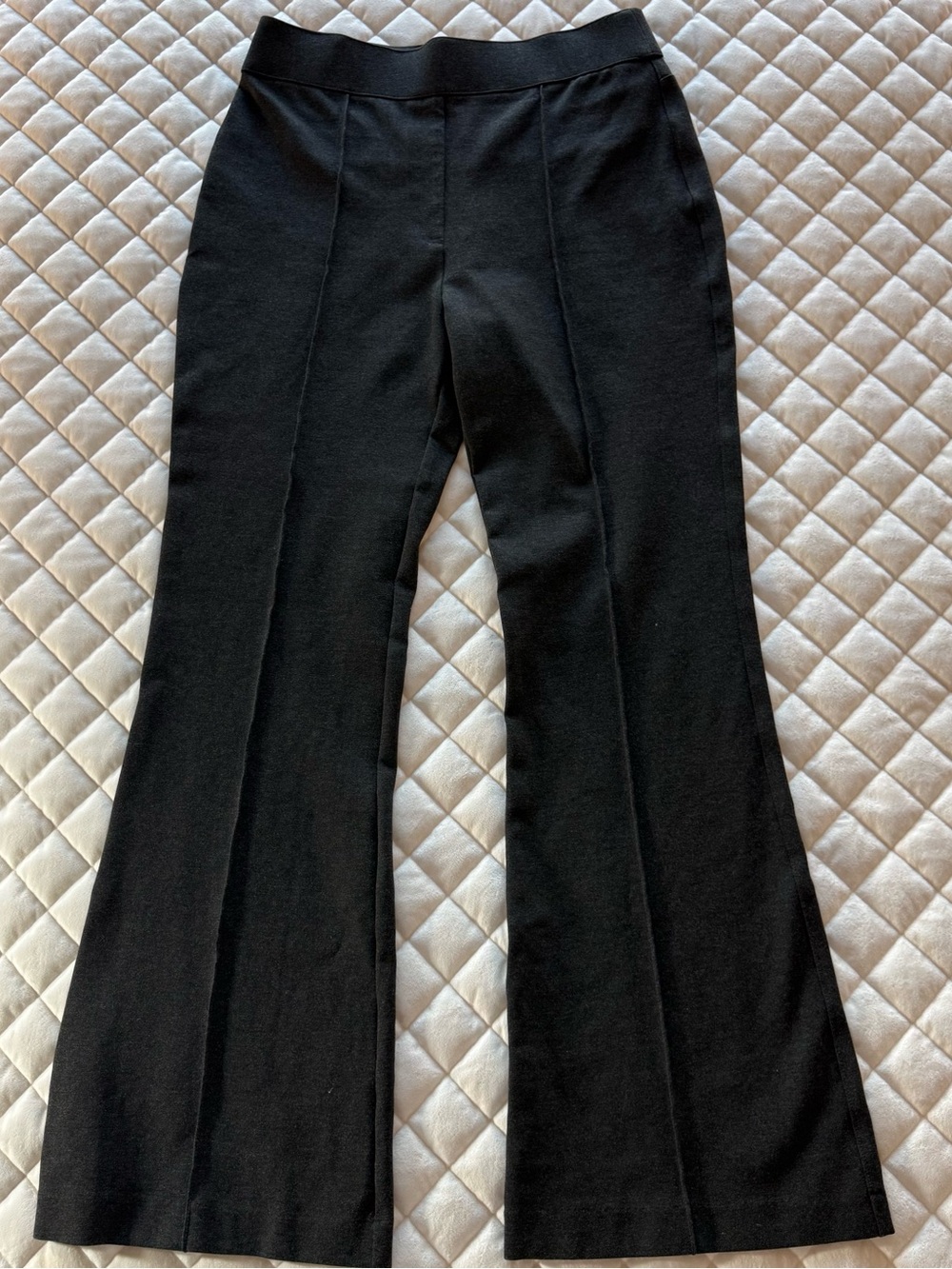 American Tall Soft Motion Wide Leg Ultra High Rise Pants Charcoal Gray Size LT